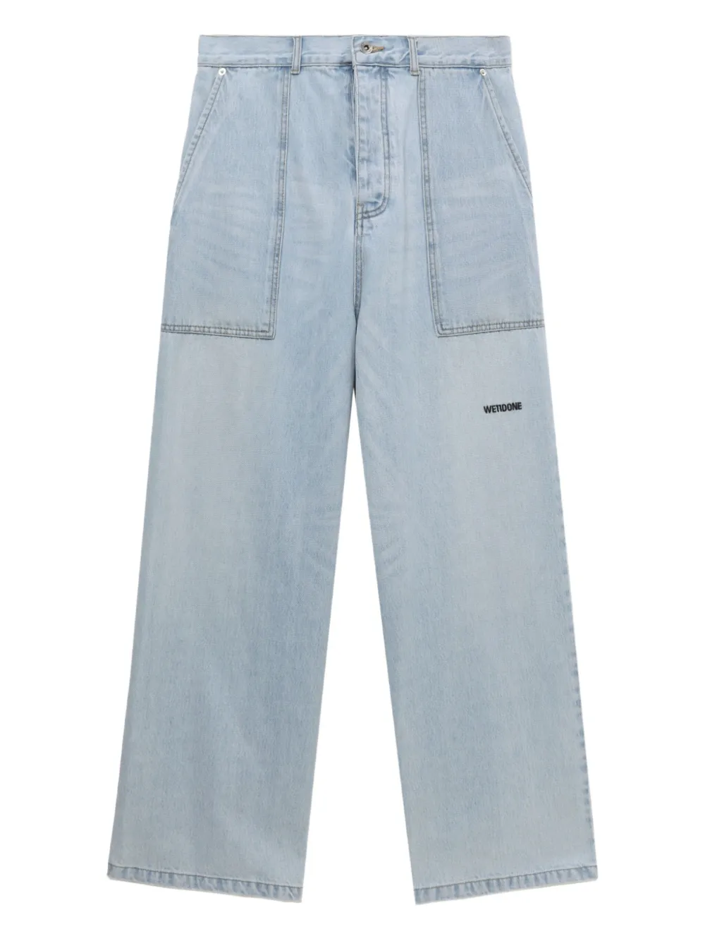 We11done patch-pocket jeans - ブルー We11done patch-pocket jeans - ブルー