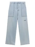 We11done patch-pocket jeans - Blue