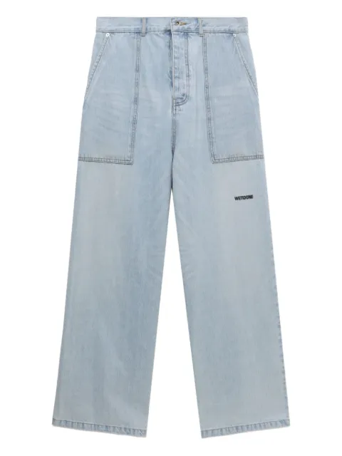 We11done patch-pocket jeans