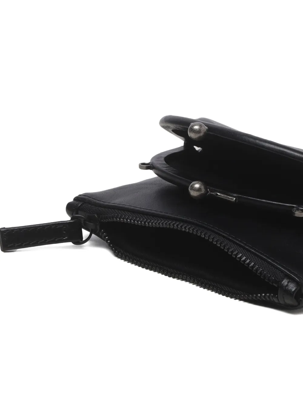 Y's Mini Clasp Bag In Black