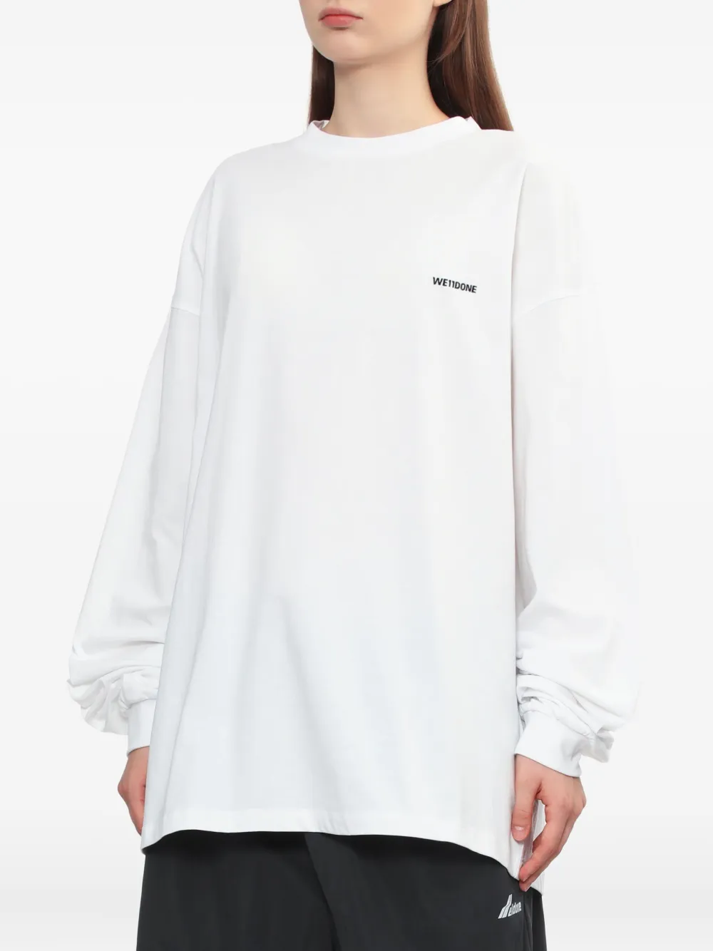 We11done embroidered long-sleeve T-shirt | T-Shirts & Jersey Shirts | Image 2