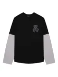 We11done bear-embellished long-sleeve top - Black
