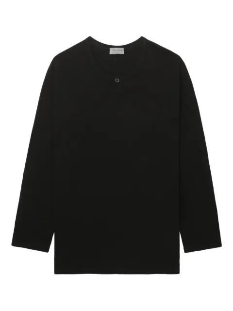 Yohji Yamamoto button long-sleeve T-shirt