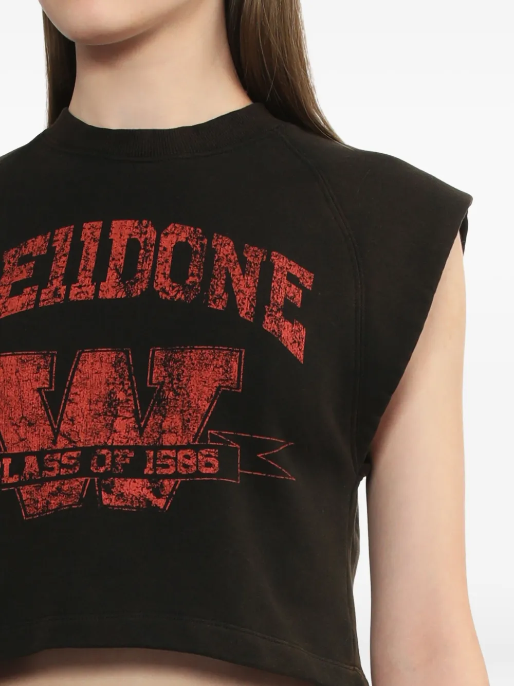 We11done Cropped top Zwart