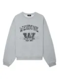 We11done graphic-print sweatshirt - Grey