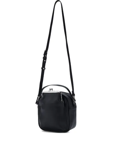 Y's clasp-fastening leather mini bag