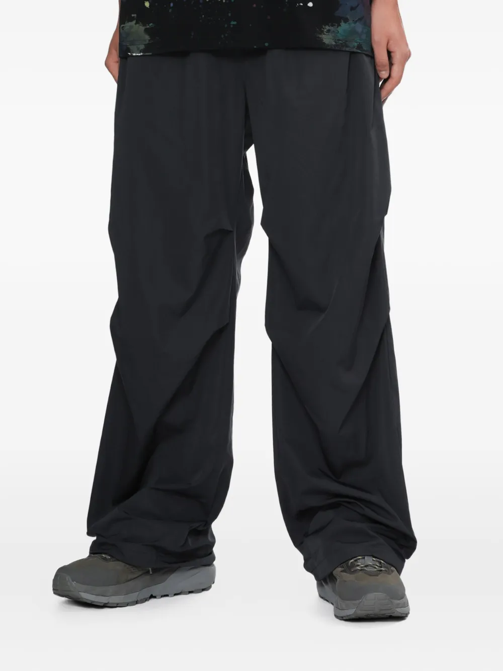 We11done elastic-waistband drawstring trousers - グレー We11done elastic-waistband drawstring trousers - グレー