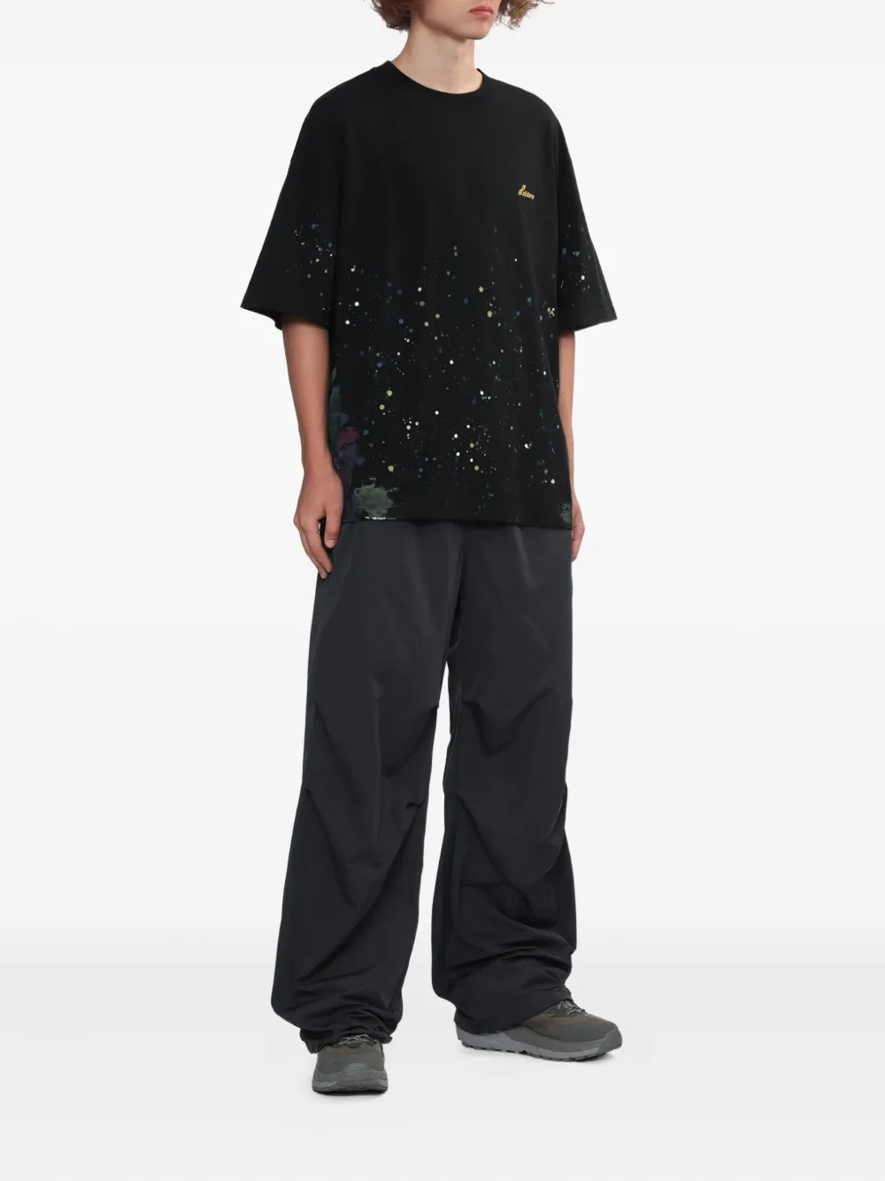 We11done elastic-waistband drawstring trousers - Grijs