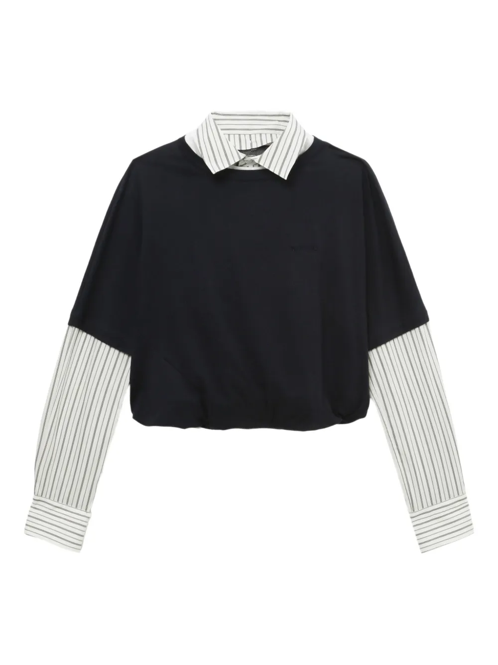 We11done layered cotton top - ブルー We11done layered cotton top - ブルー