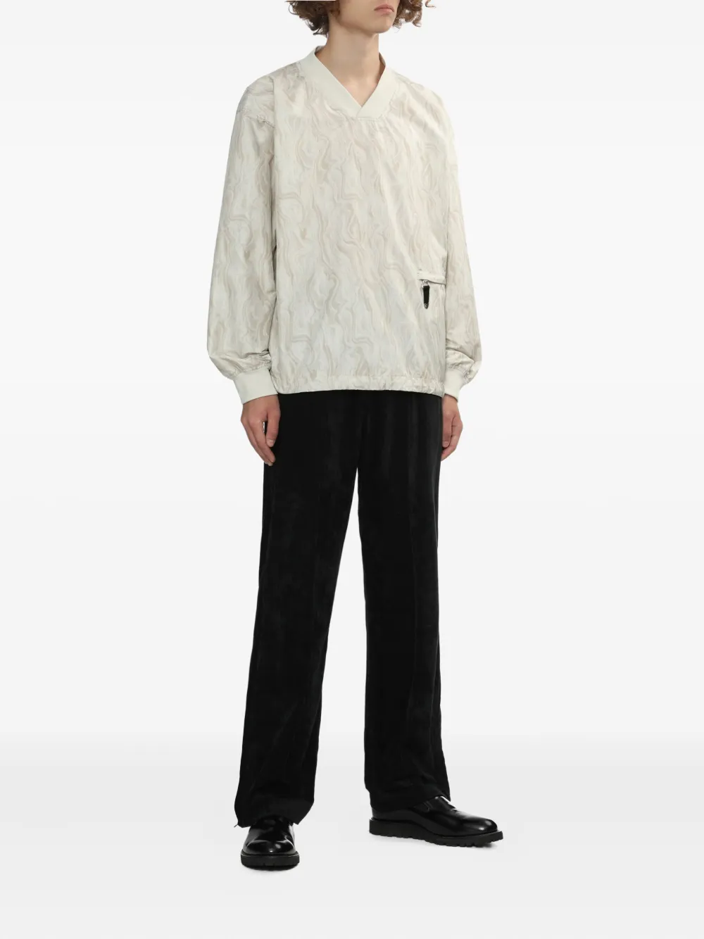 Toga Sweater met ritszak - Beige