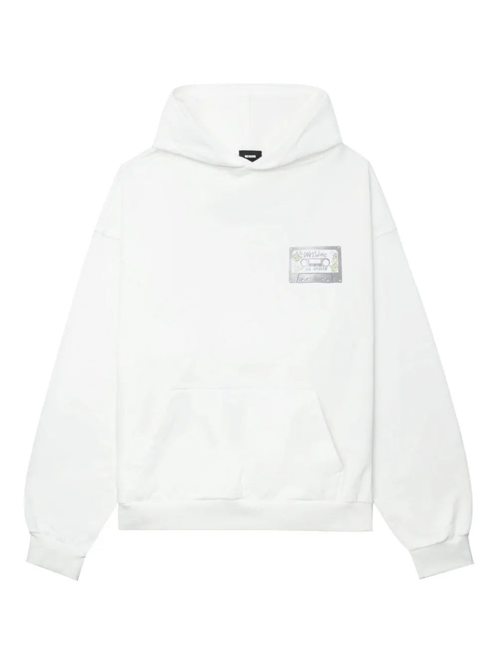 We11 Done Graphic-print Hoodie In Gray