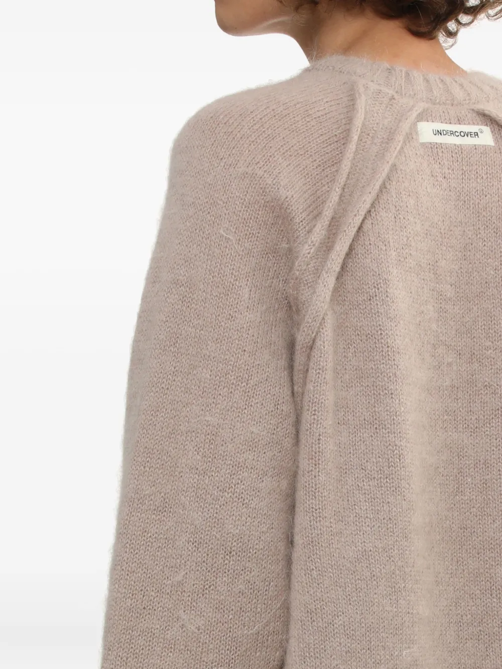 Undercover Raglan-sleeve Mohair Sweater In Neutral
