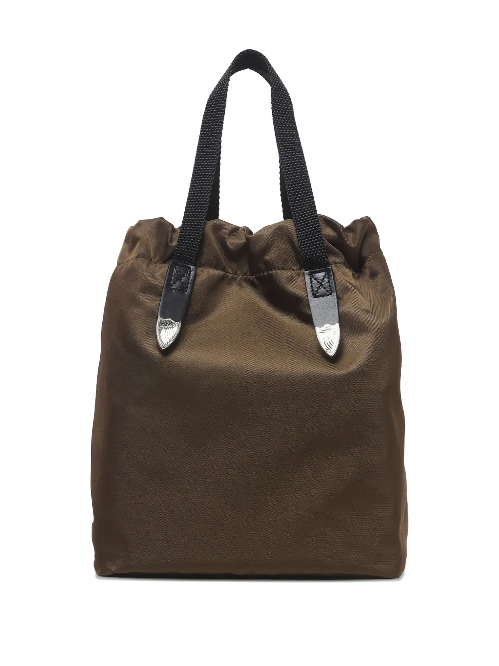Toga graphic-print drawstring tote bag - グレー Toga graphic-print drawstring tote bag - グレー
