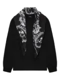 We11done print-panel cotton sweatshirt - Black