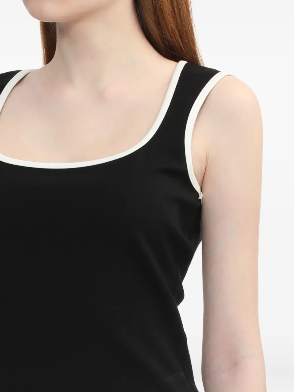 Rag & Bone Square-neck Sleeveless Top In Black