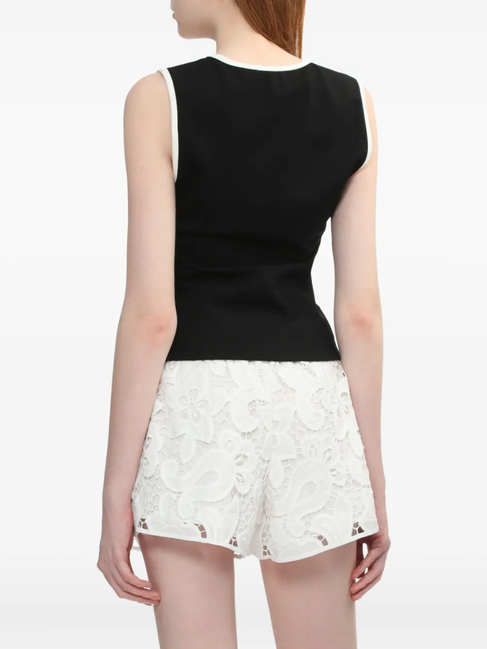 Rag & Bone Square-neck Sleeveless Top In Black