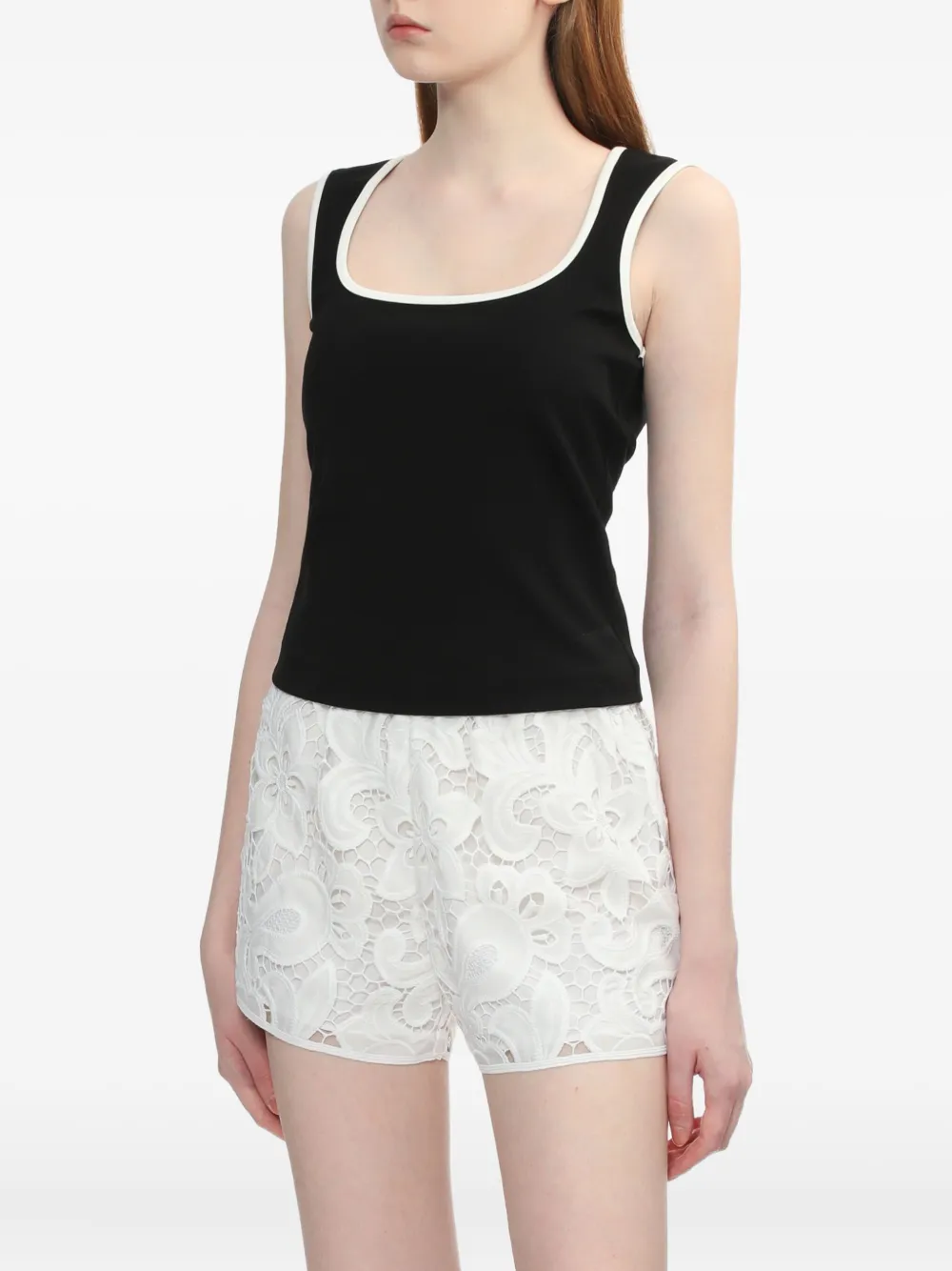 Rag & Bone Square-neck Sleeveless Top In Black