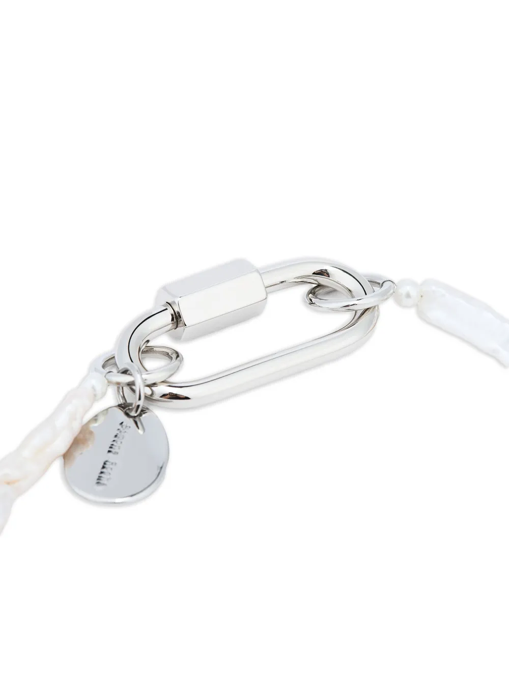 Simone Rocha Baroque-pearl Clasp Necklace In Metallic