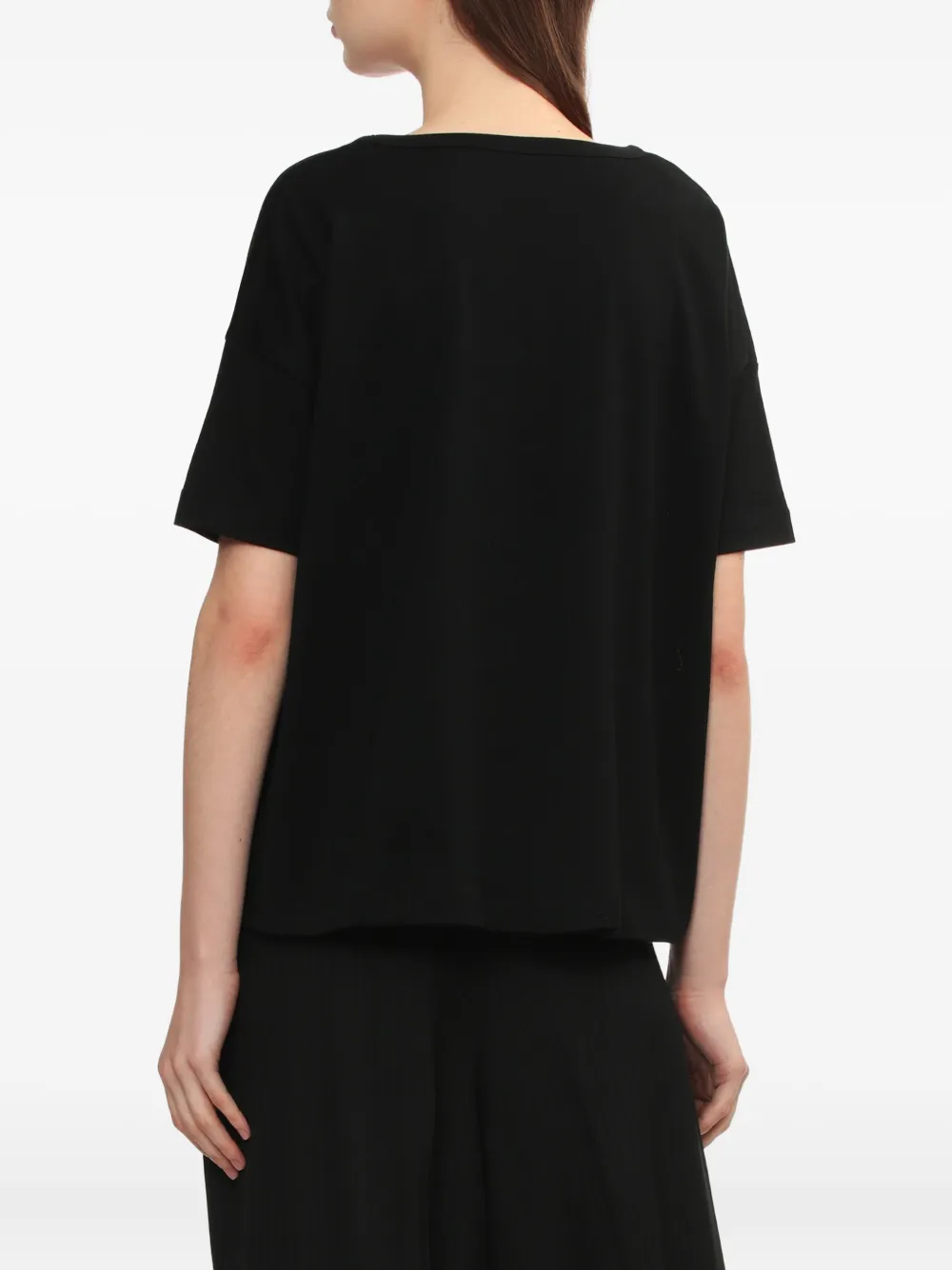 Y's Cherub -print Cotton T-shirt In Black