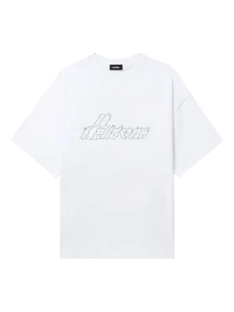We11done stud-embellished logo T-shirt