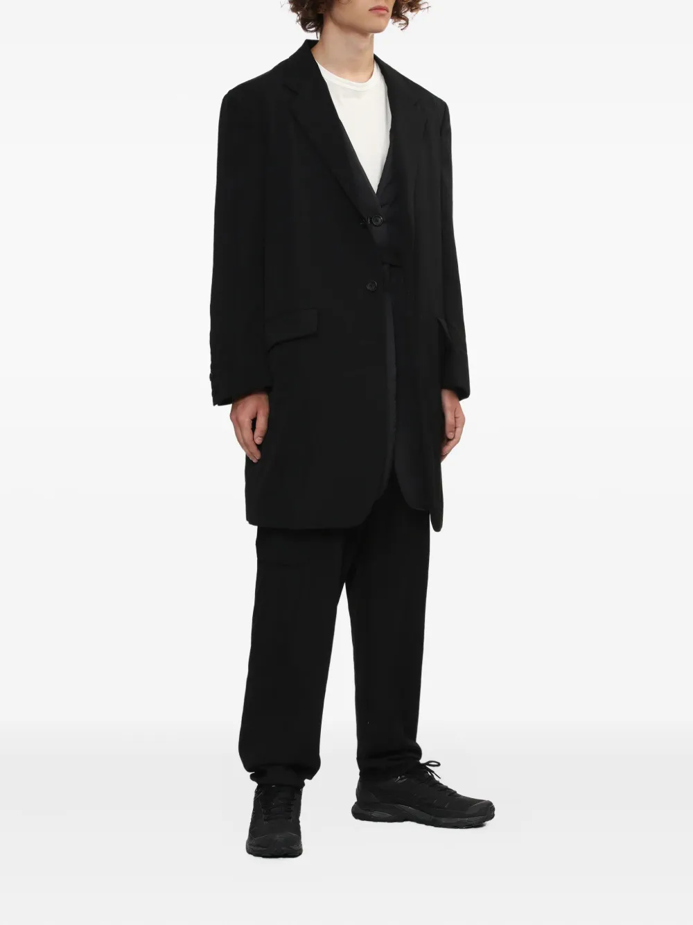 Yohji Yamamoto single-breasted wool coat | Single Breasted Coats | Image 2