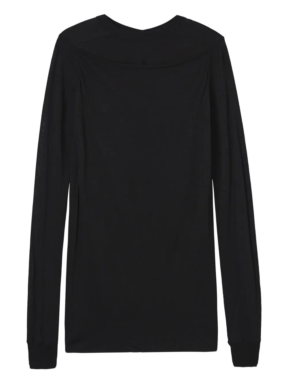Rick Owens Slashed Levels long-sleeve T-shirt - ブラック Rick Owens Slashed Levels long-sleeve T-shirt - ブラック