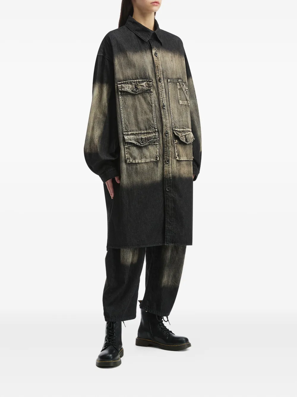 Y's bleached knee-patch jeans | Tapered Jeans | Image 2