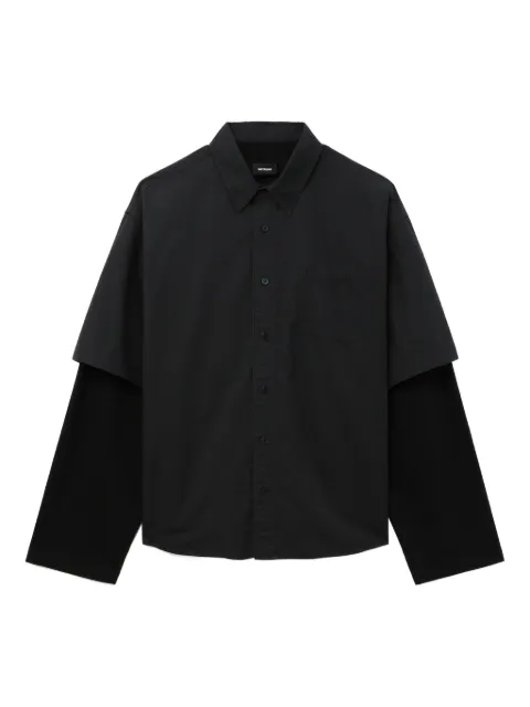We11done double-layered cotton shirt