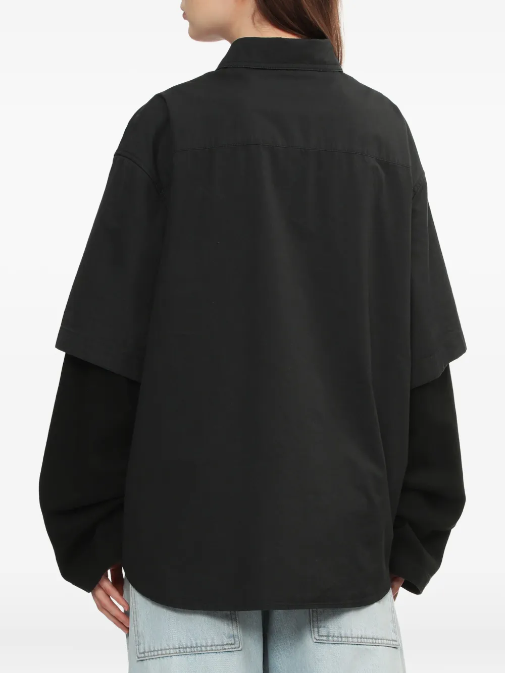 We11done Gelaagd blouse Grijs