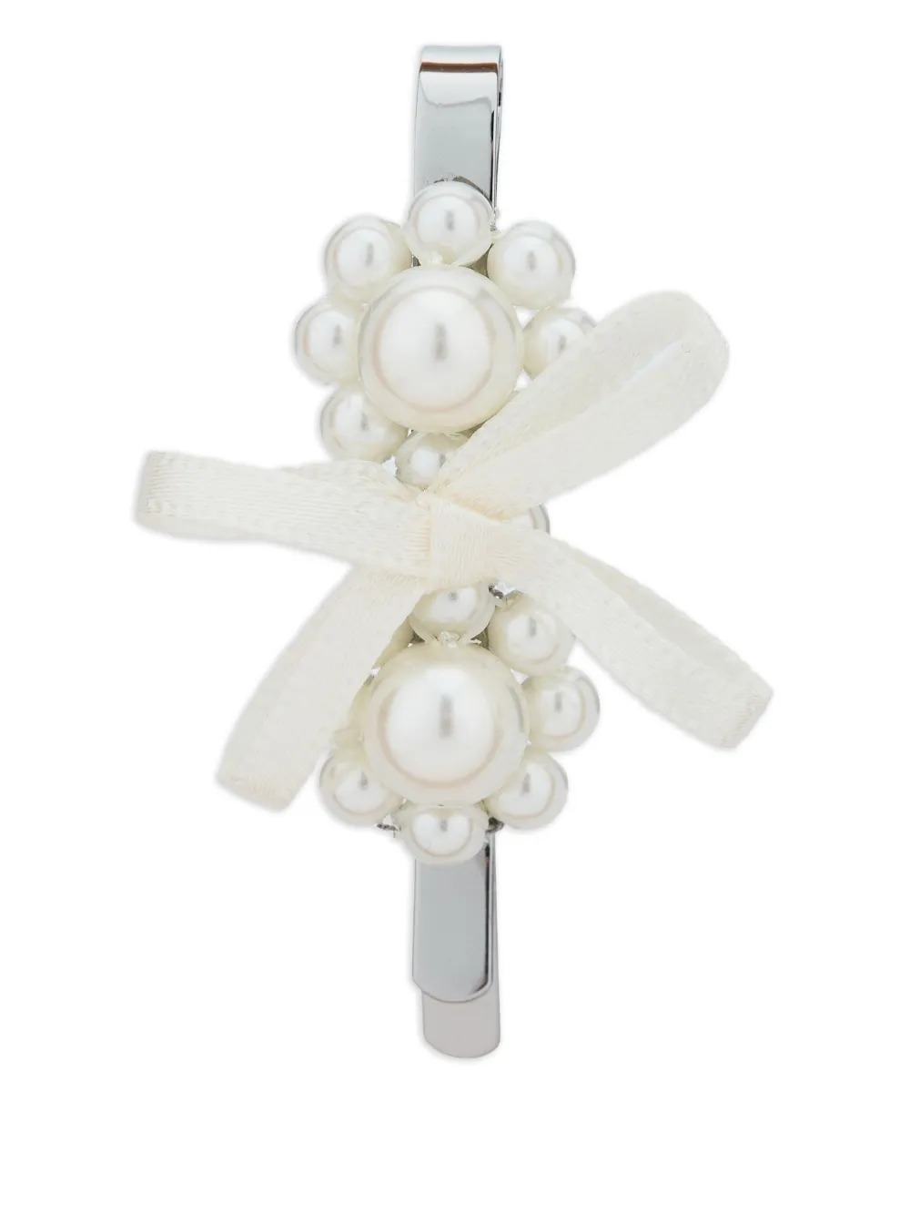 Simone Rocha pearl bow hair clip | White | Image 1