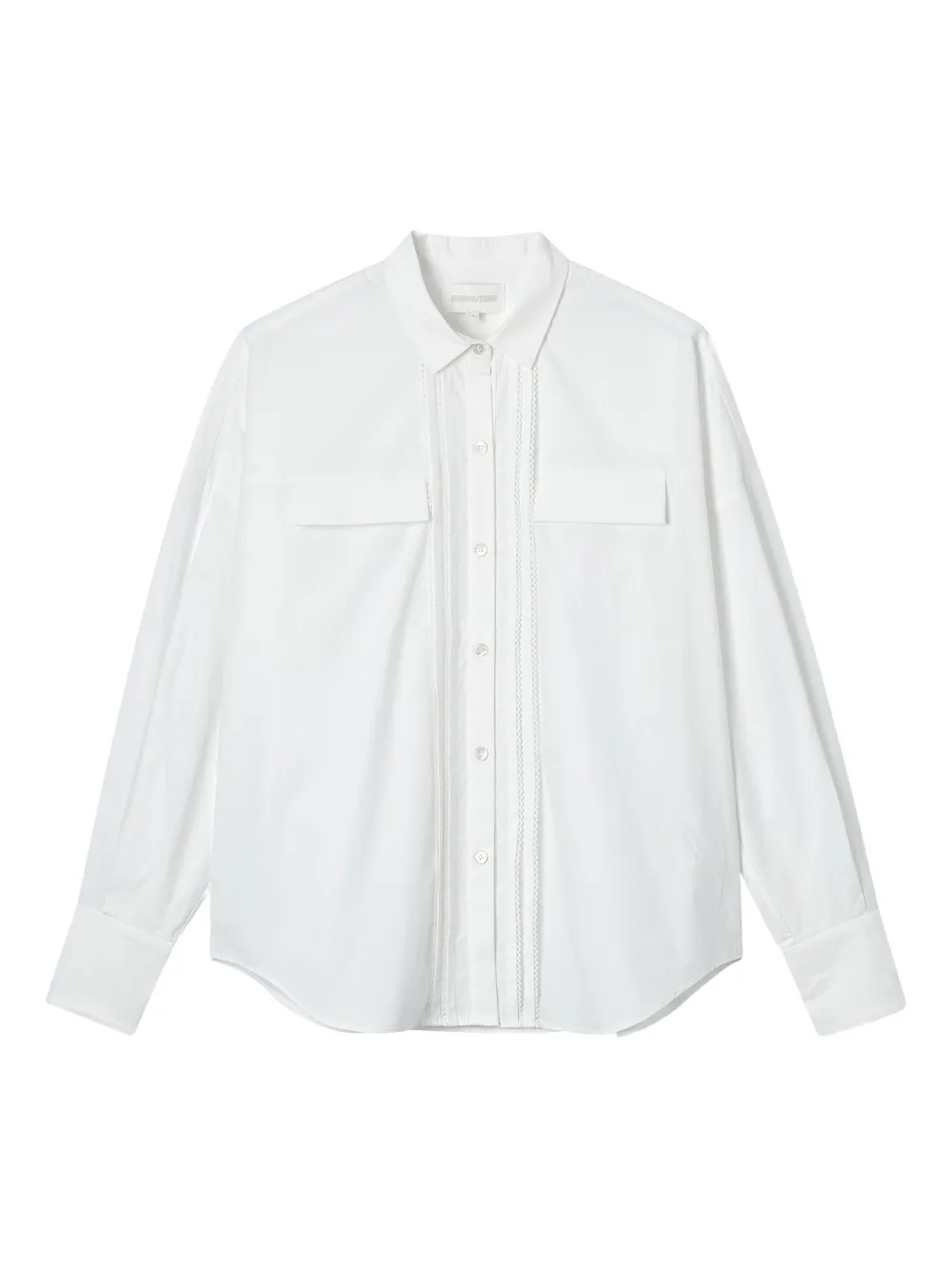SHUSHU/TONG front-inserts cotton shirt | White | Image 1