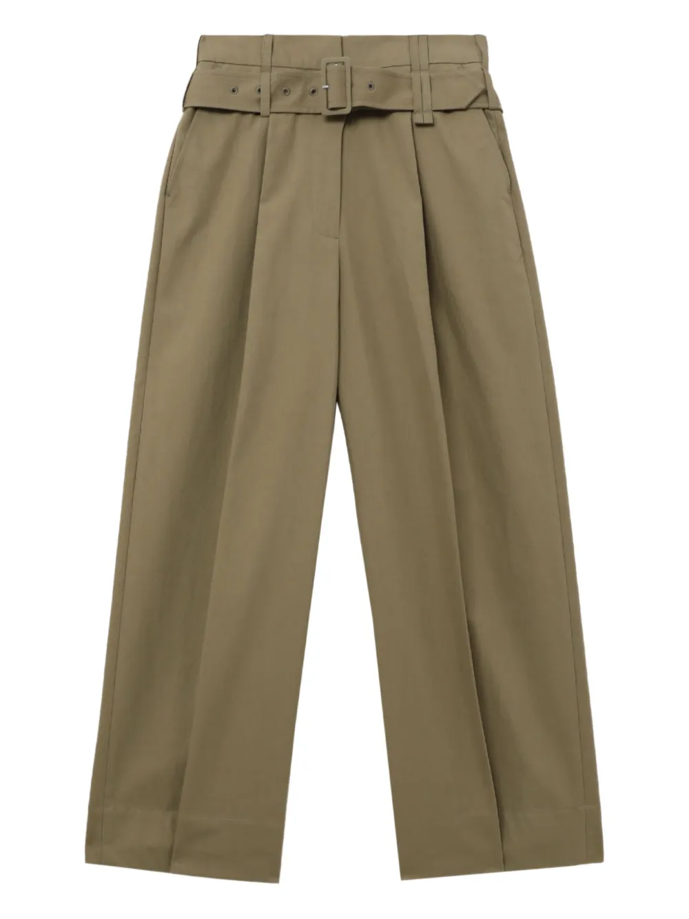 Simone Rocha Belted Pleated Trousers In Green