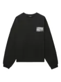 We11done graphic-print sweatshirt - Black