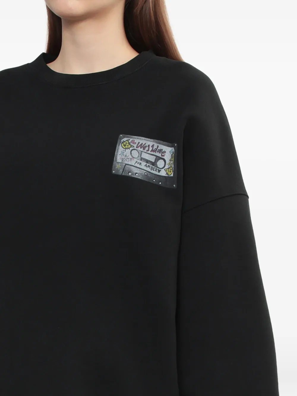 We11 Done Graphic-print Sweatshirt In Black