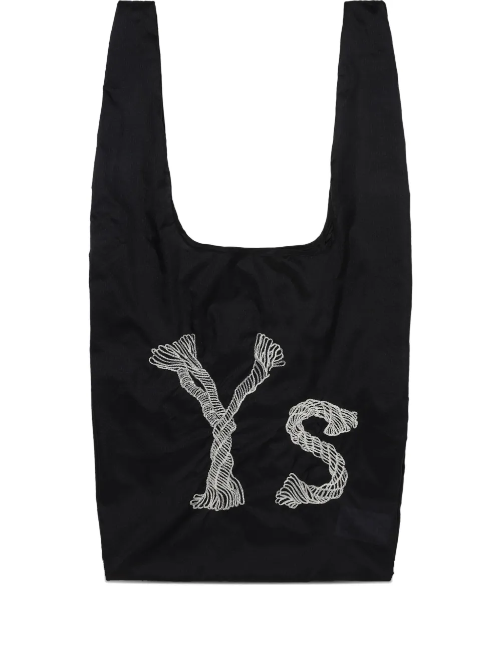 Y's rope-print handbag | Black | Image 1