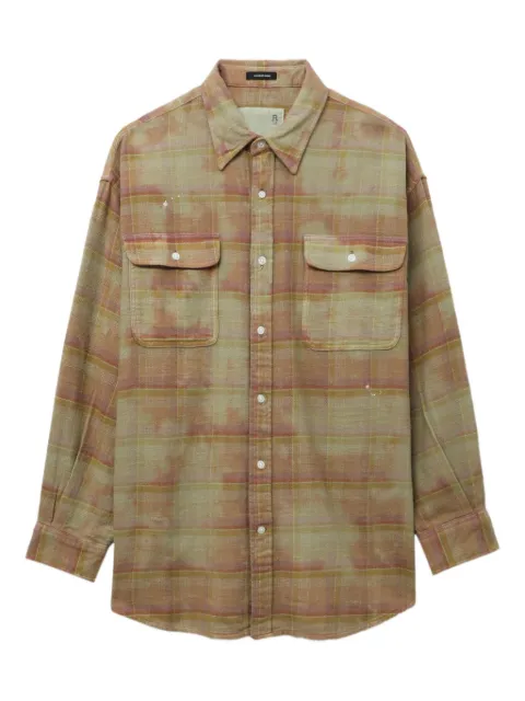 R13 plaid pocket shirt