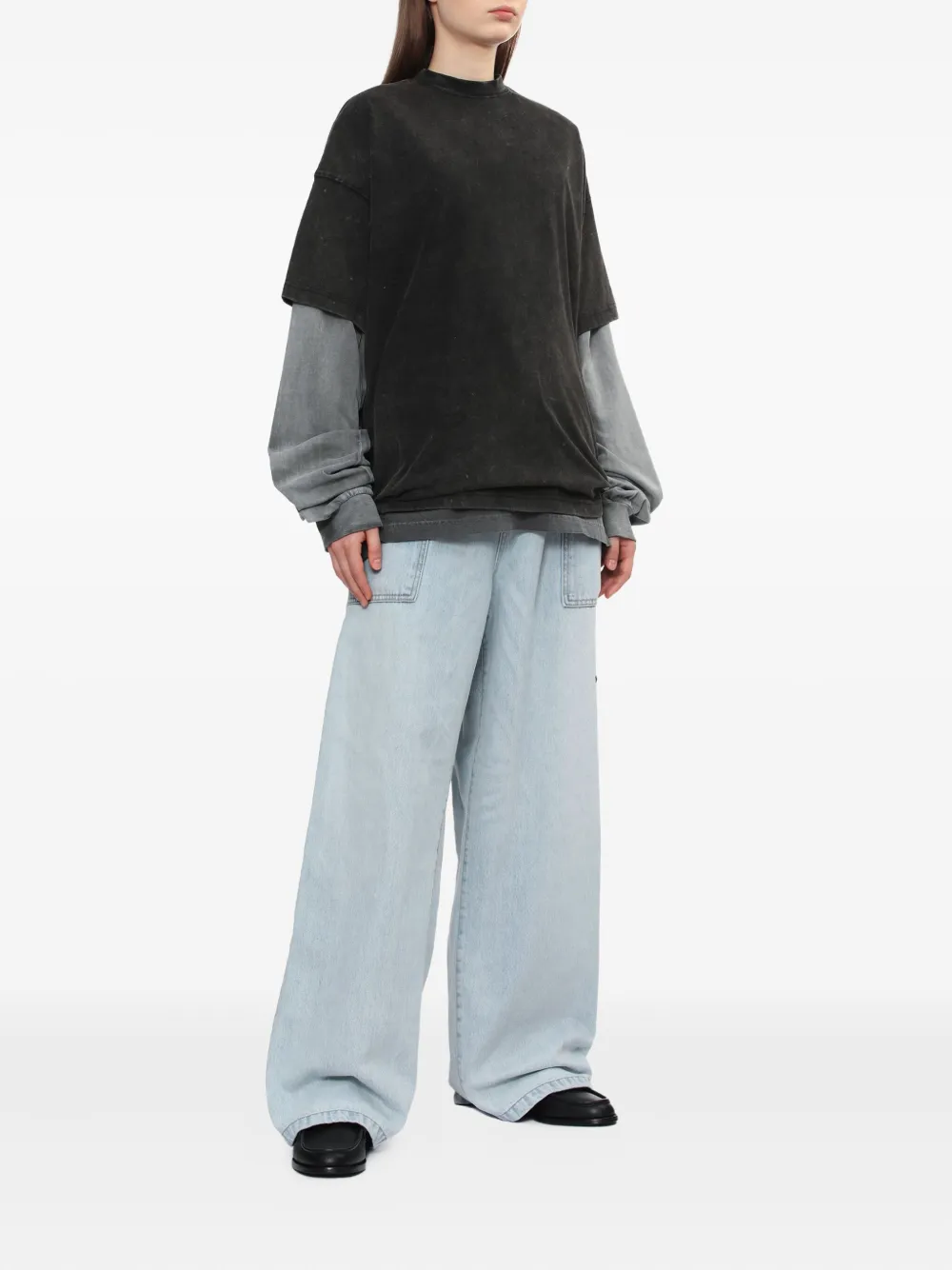 We11done double-layered cotton top | T-Shirts & Jersey Shirts | Image 2