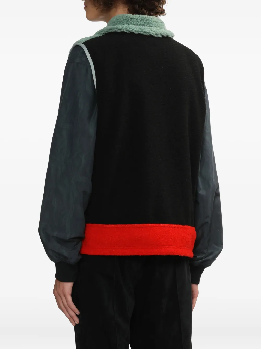 Toga Fleece Panelled Vest In Multi