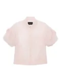 Simone Rocha puffed-sleeve collared shirt - Pink