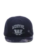 We11done distressed logo cap - Blue