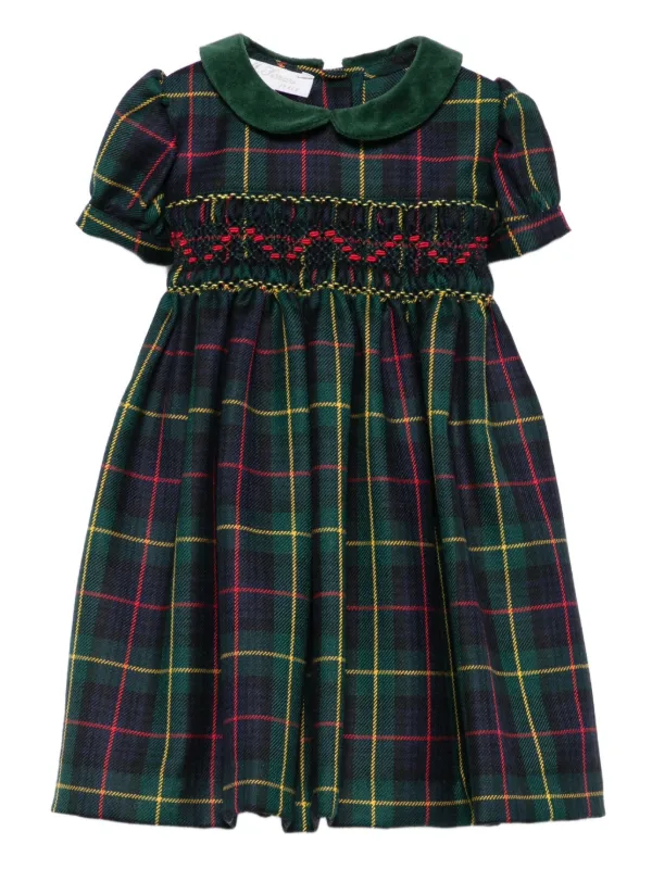 petrol green dress Green Plaid Mini Dress - Holiday Dresses