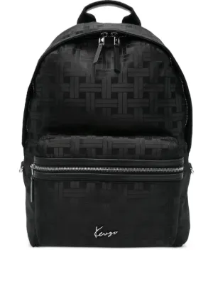 KENZO 黒 ロゴ バックパック KENZO Men's Sport Backpack - Black | Coggles