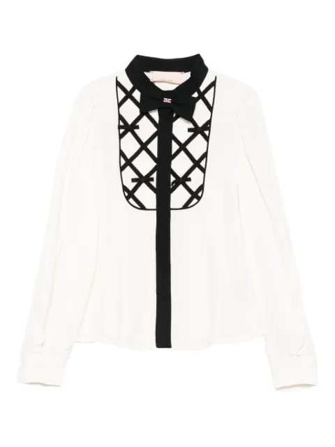 Elisabetta Franchi La Mia Bambina bow-detail shirt