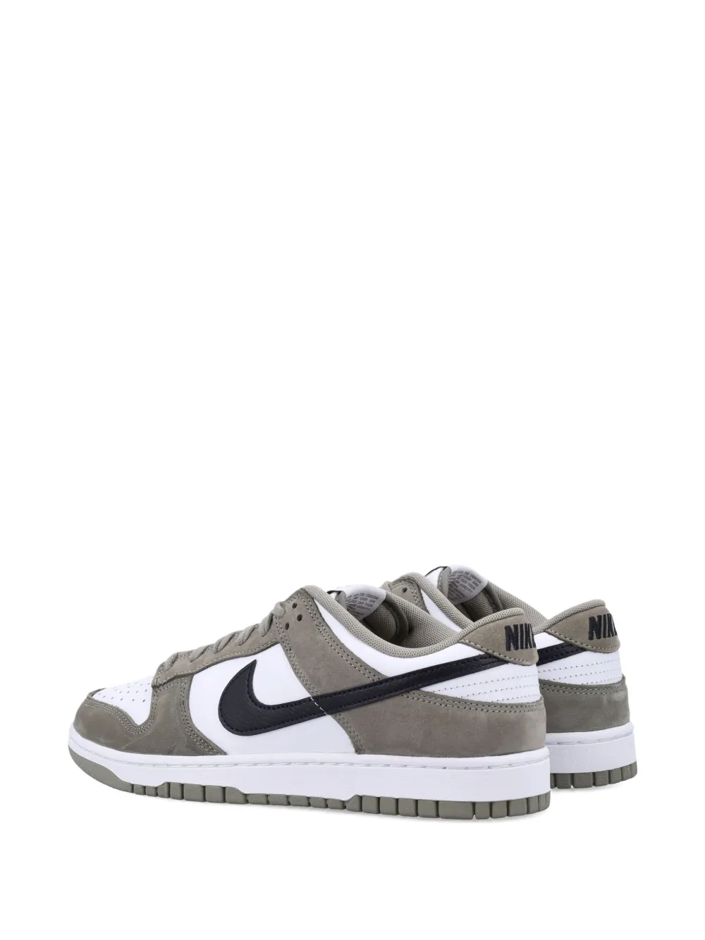 Nike Dunk Low Suede Leather Sneakers In Gray