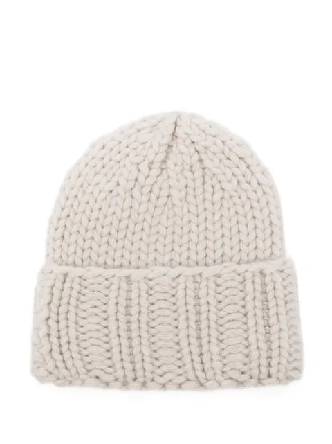 Liska cable-knit beanie