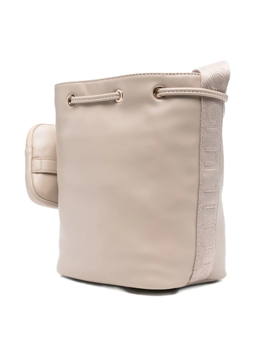 Liu •jo Chain-detail Drawstring Bucket Bag In Neutral