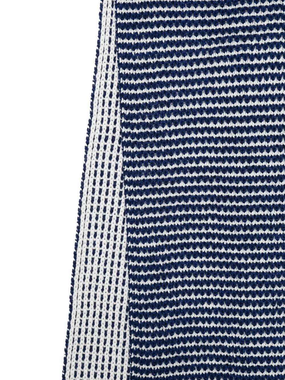 Emporio Armani Kids striped ribbed scarf - Blu