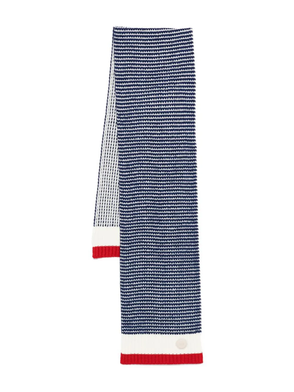 Emporio Armani Kids striped ribbed scarf | Blue | Image 1