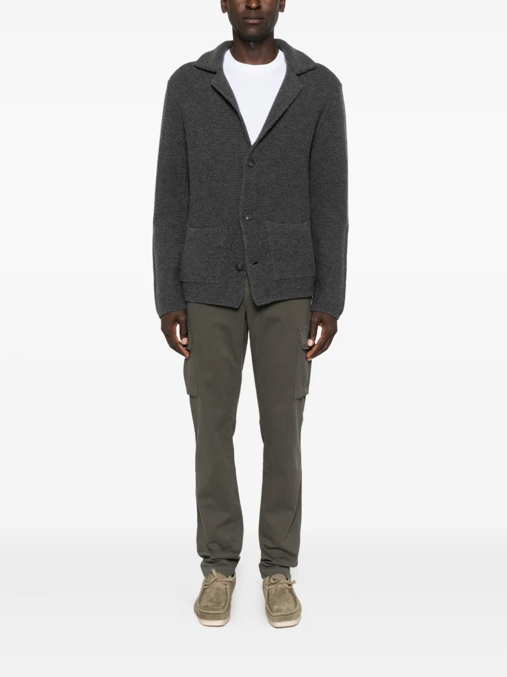Altea patch-pocket buttoned cardigan | Shirt Jackets | Image 2
