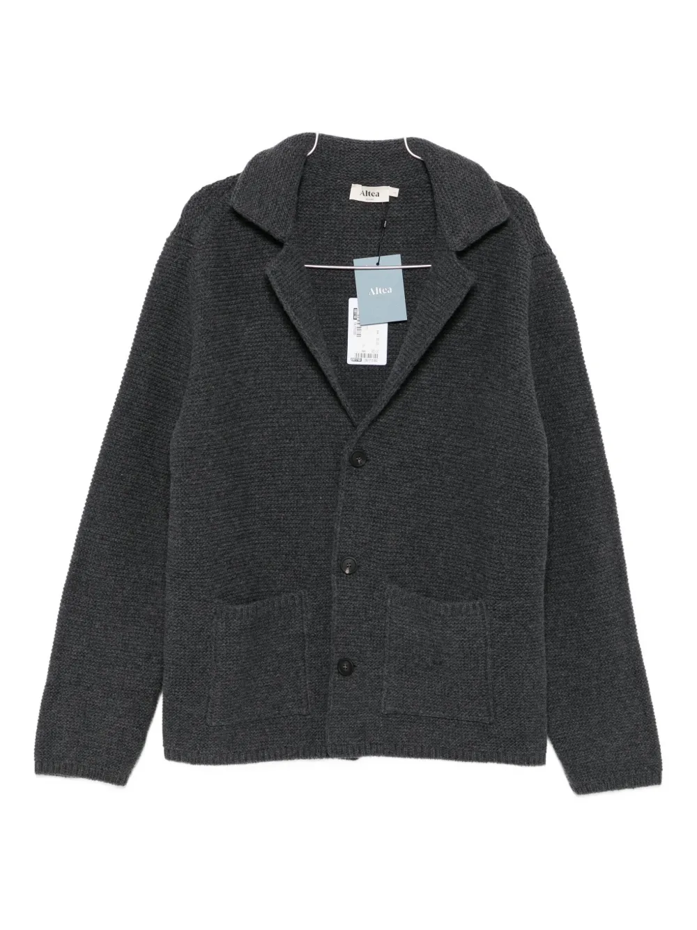 Altea patch-pocket buttoned cardigan - グレー Altea patch-pocket buttoned cardigan - グレー